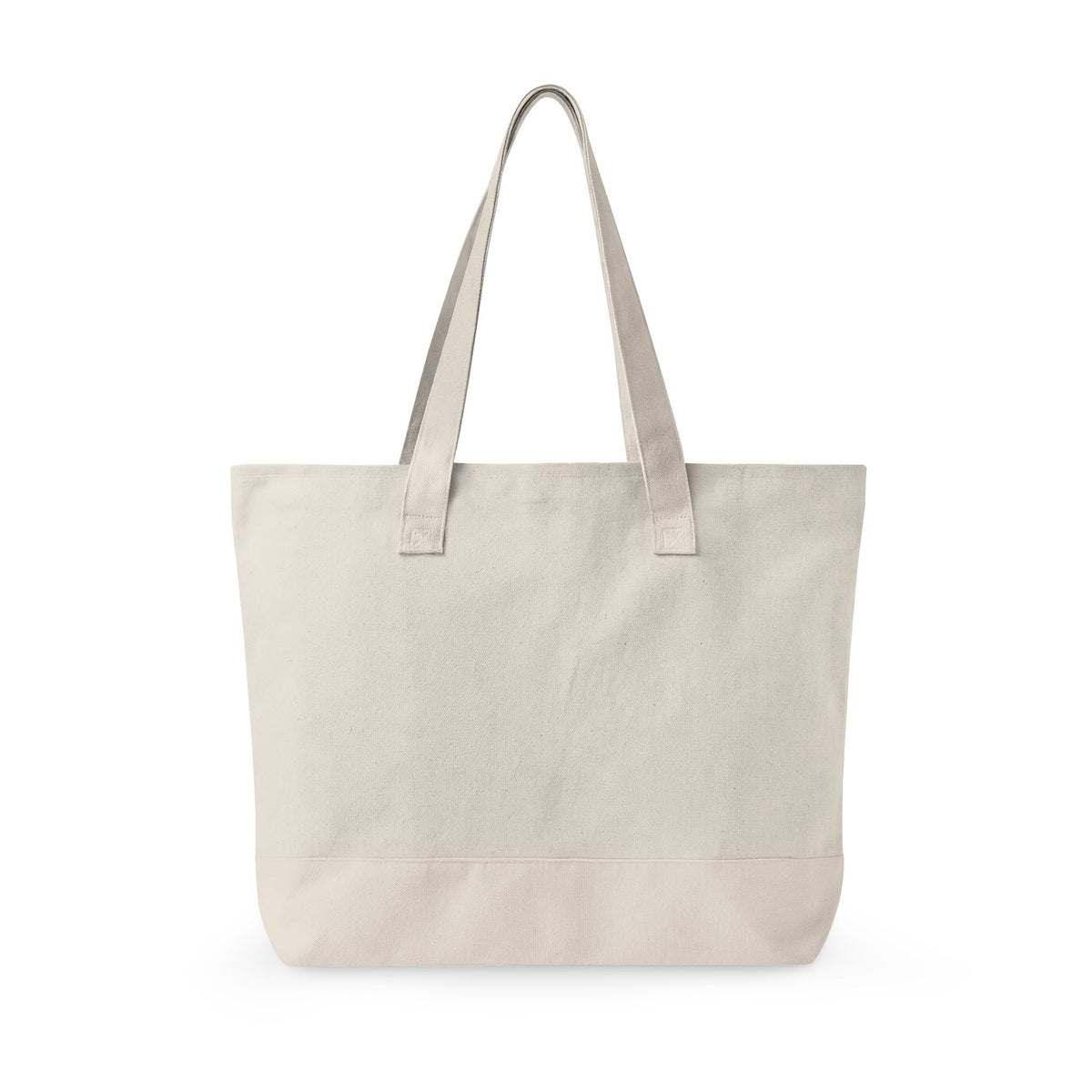 Embroidered 'Salty' Zippered Canvas Tote Bag