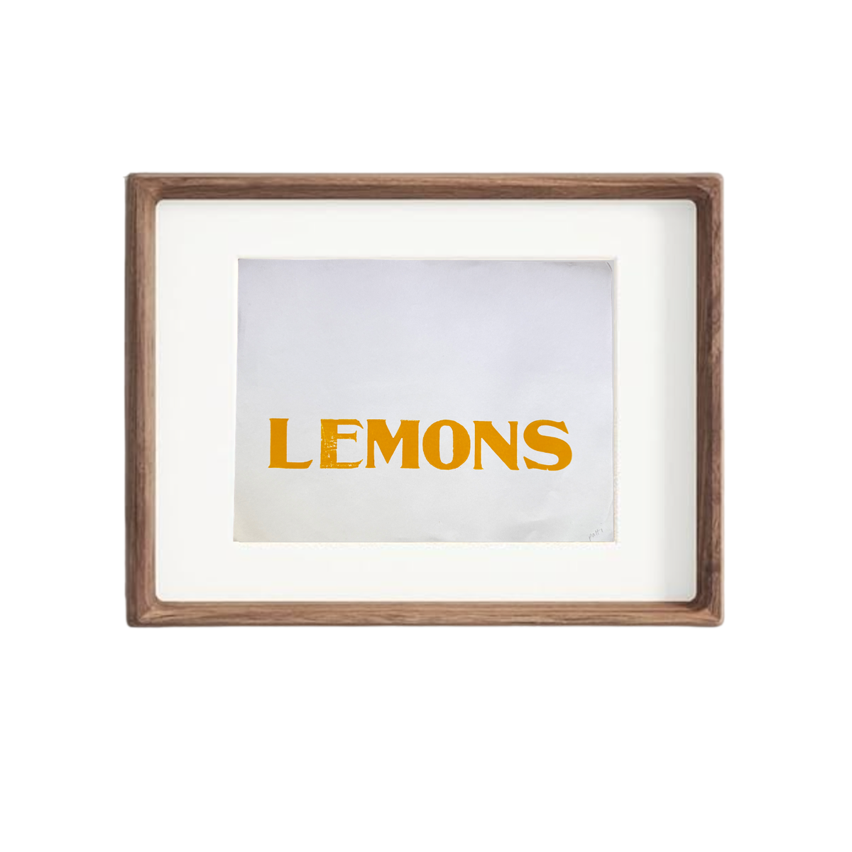 Lemons - Letterpress Print