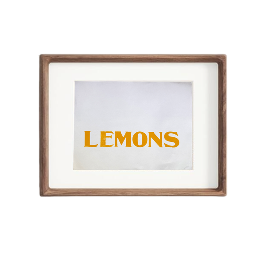 Lemons - Letterpress Print