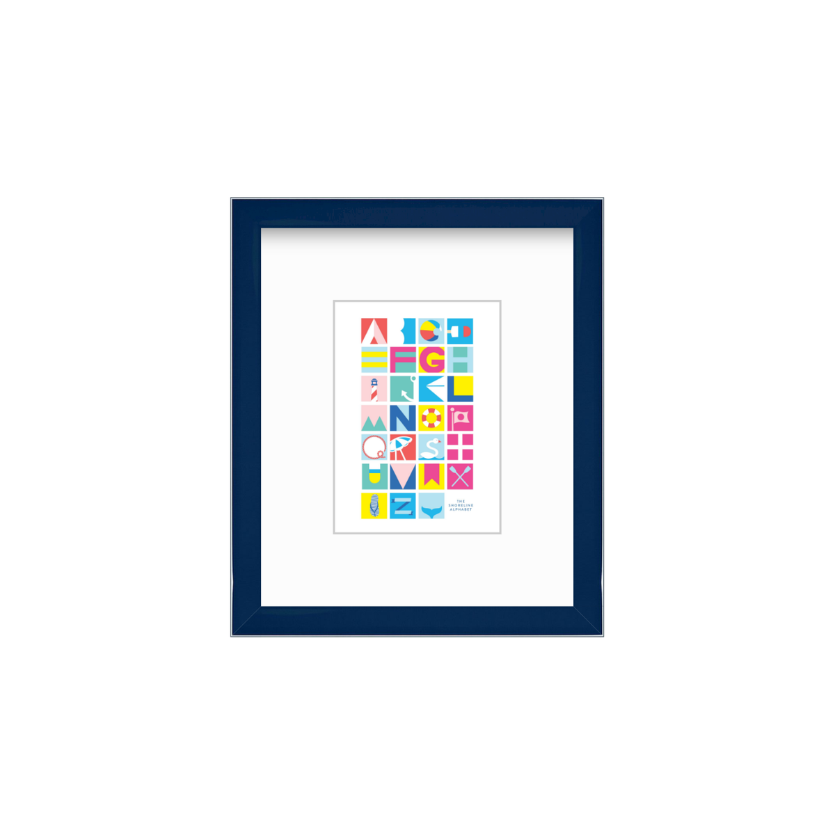 Shoreline Alphabet Print / Framed