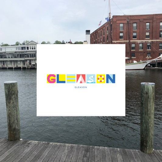 Custom Shoreline Alphabet Print